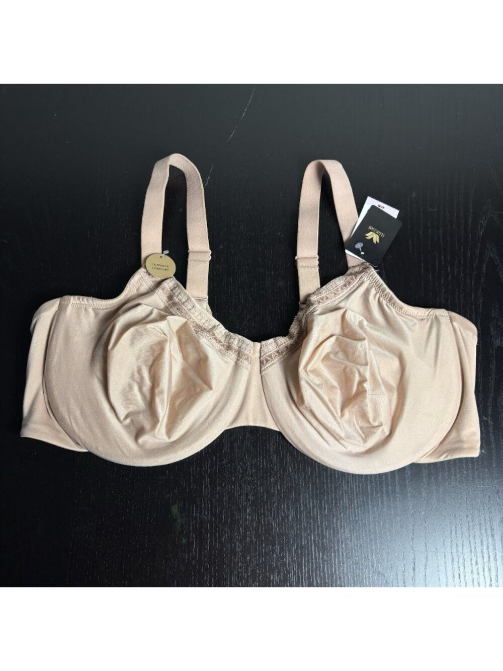 NWT WACOAL Size 46D Perfect Primer Full Figure Underwire Bra Beige Style 855213